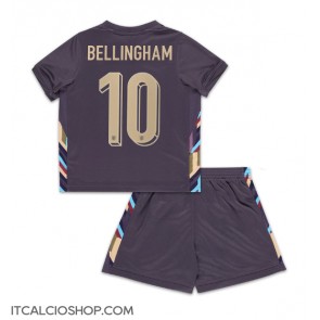 Inghilterra Jude Bellingham #10 Seconda Maglia Bambino Europei 2024 Manica Corta (+ Pantaloni corti)